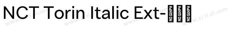NCT Torin Italic Ext字体转换